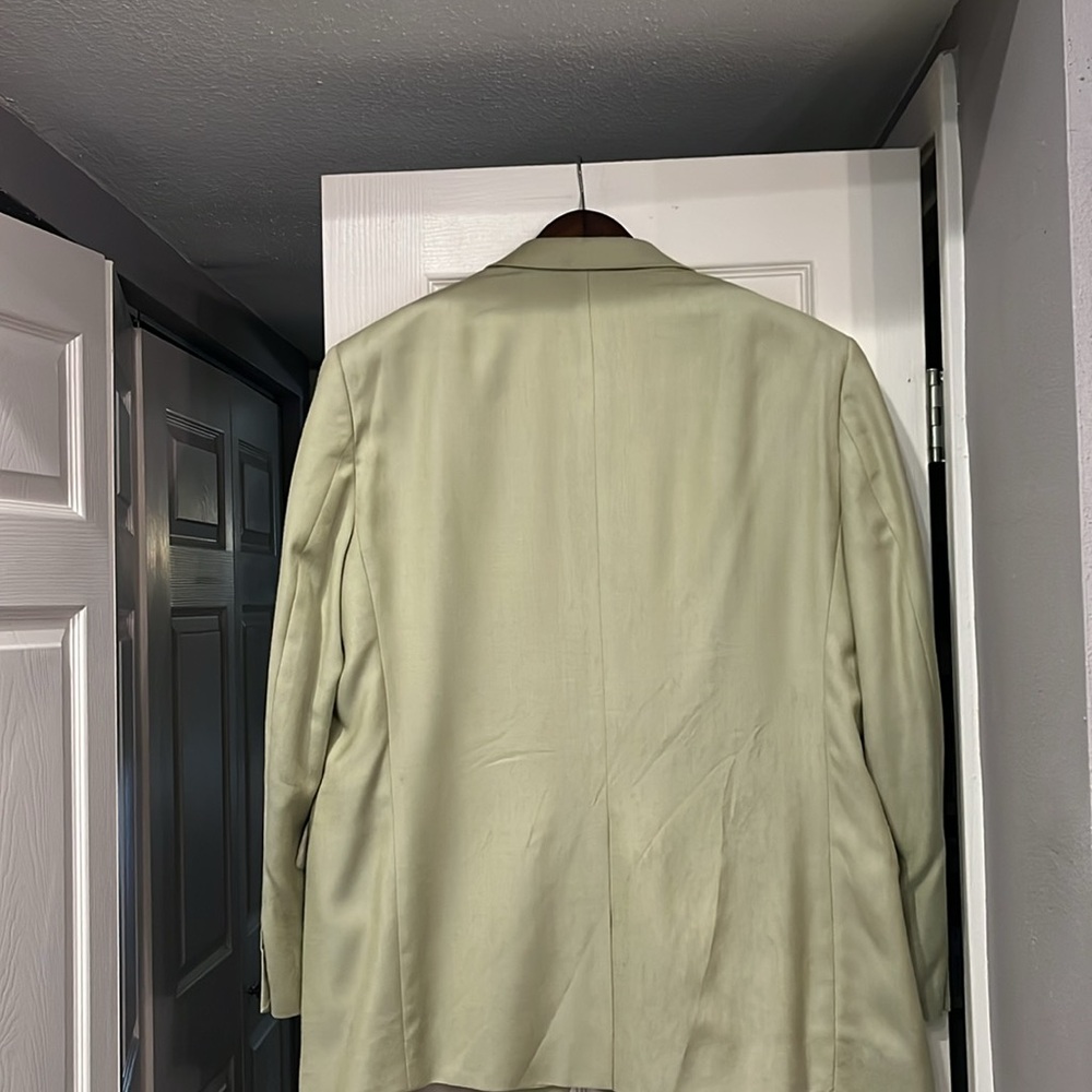 Roundtree & Yorke Celery Green Men’s Sport Coat. 46R. Gently worn 52% Silk - Picture 5 of 11